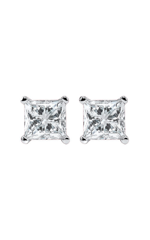Albert's 14k 1/2ctw Princess Diamond Stud Earrings ER10101-4WF
