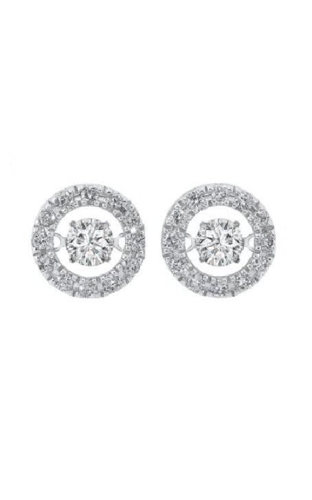 Rol Diamonds 14K White Gold Diamond Earring