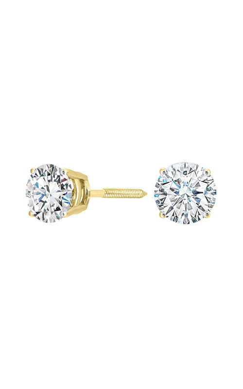 Albert's 14k Yellow Gold 3/4ctw Diamond Screw Back Stud Earrings SE8070G4-4Y