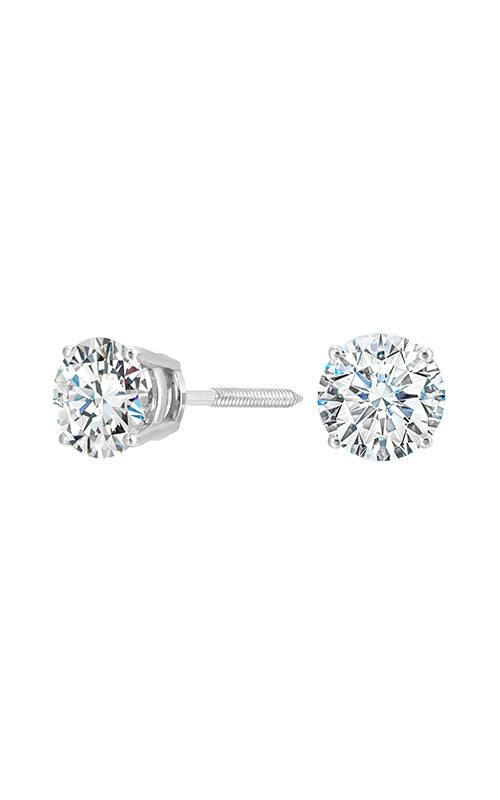 Albert's 14k White Gold 2ctw Diamond Screw Back Stud Earrings SE8200G4-4W