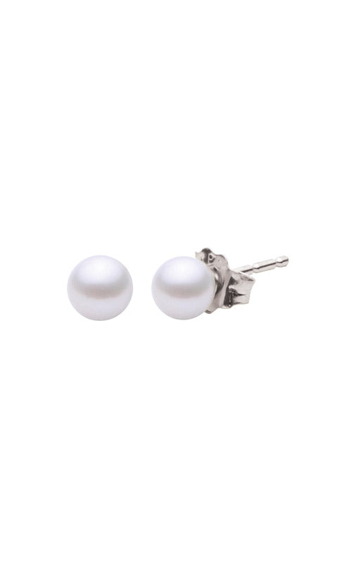 Albert's Stud 14K White Gold Pearl Earring