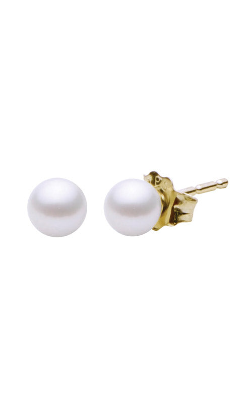 Albert's 14k Yellow Gold 4mm Freshwater Pearl Stud Earrings 927524/FW