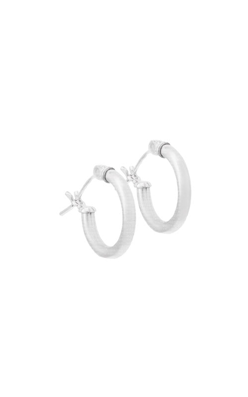 Albert's Kids Sterling Silver 2x14mm Hoop Earrings HS993