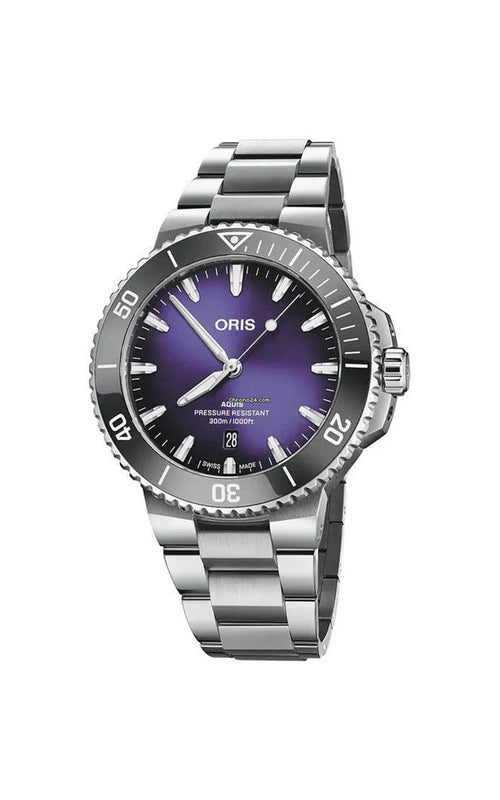 Oris Aquis Date Taste of Summer Violet Automatic Watch 01 733 7789 4158-07 8 23 04PEB