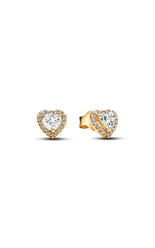 Sparkling Elevated Heart Stud Earrings 268427C01