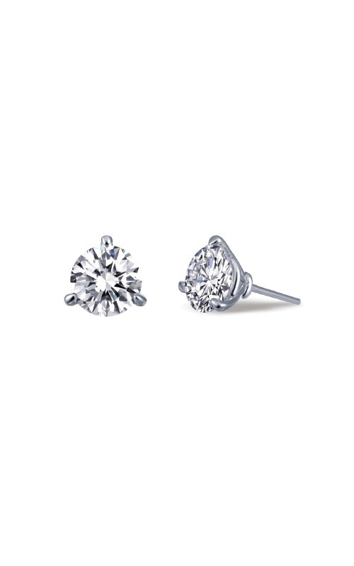 Lafonn Stud 925 Sterling Silver CZ Earring