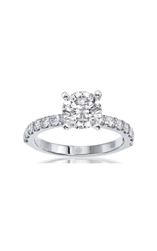 Albert's 14k White Gold 1/6ct Diamond Semi Mount Engagement Ring 69156D-4W-1/6-LS