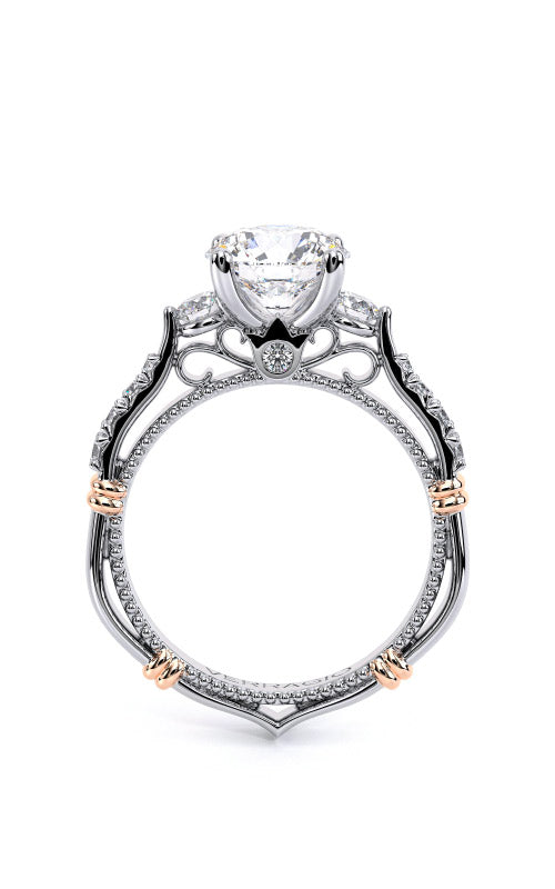 Verragio Semi Mount Round, Cushion 14K White Gold Engagement Ring