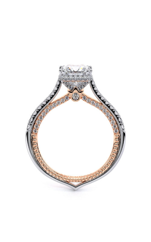 Verragio Semi Mount Round, Cushion 18K Rose Gold Engagement Ring