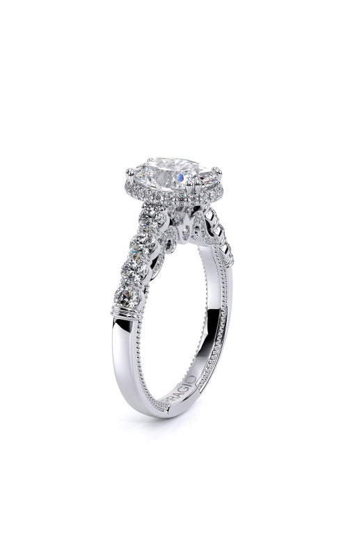 Verragio Semi Mount Round, Cushion 14K White Gold Engagement Ring