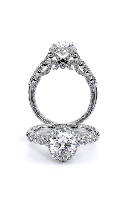 Verragio Semi Mount Round, Cushion 14K White Gold Engagement Ring