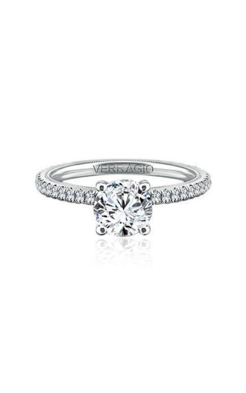 Verragio Tradition 14k White Gold .30ctw Diamond Semi Mount Engagement Ring TR120R4