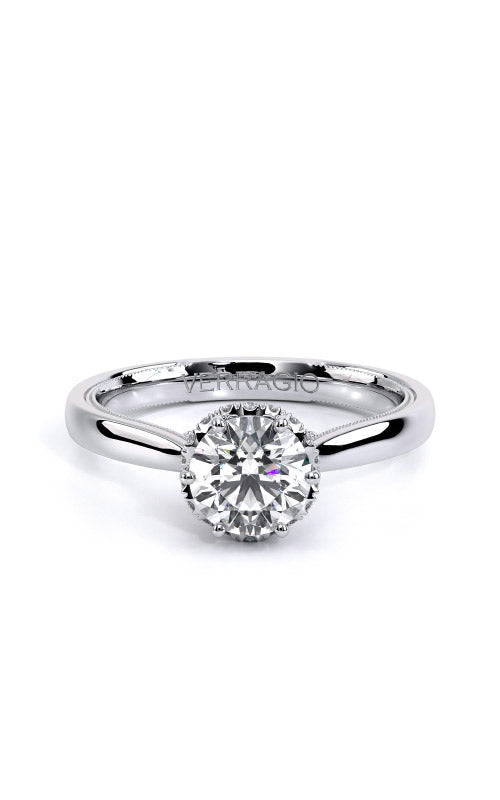 Verragio Semi Mount Round, Cushion 14K White Gold Engagement Ring