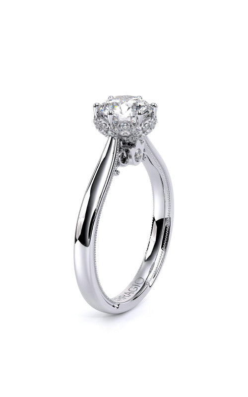 Verragio Semi Mount Round, Cushion 14K White Gold Engagement Ring