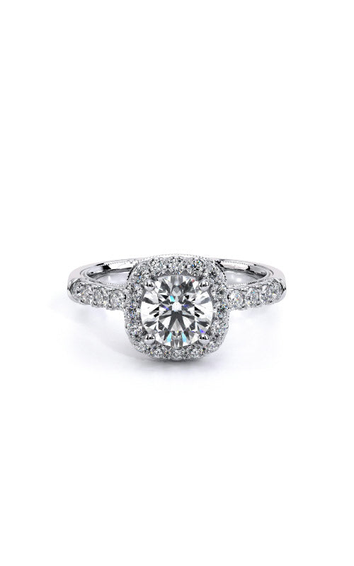 Verragio Renaissance 14k White Gold .48ctw Round Semi Mount Engagement Ring V-944-CU6