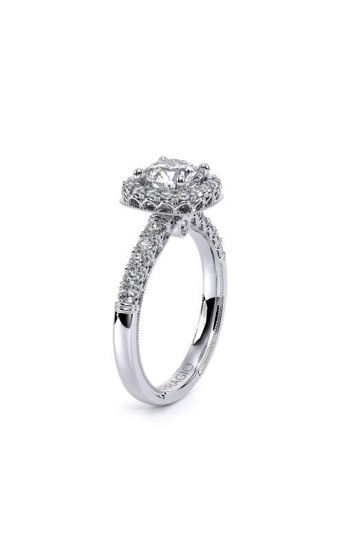 Verragio Semi Mount Round, Cushion 14K White Gold Engagement Ring