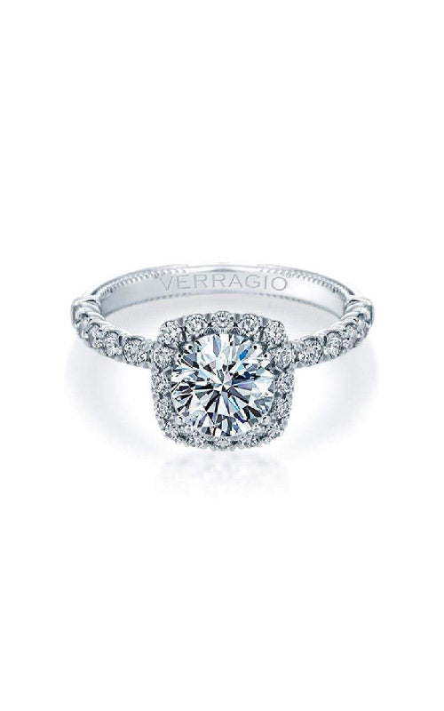 Verragio Renaissance 14k White Gold .55ctw Diamond Cushion Semi Mount Ring V-954-CU1