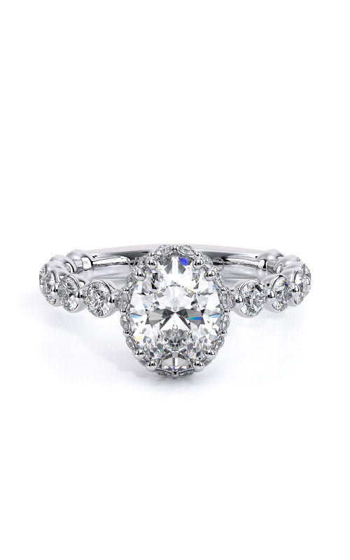 Verragio Renaissance 14k White Gold 1.05ctw Oval Diamond Semi Mount Engagement Ring V-984-HOV2