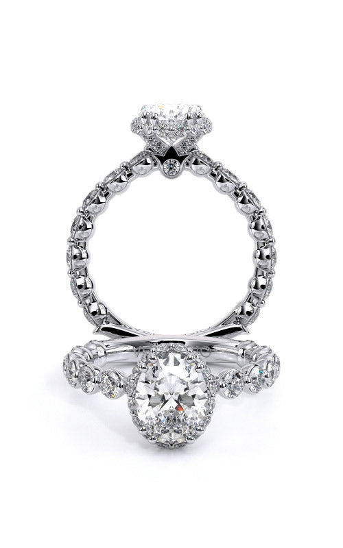 Verragio Semi Mount Round, Cushion 14K White Gold Engagement Ring