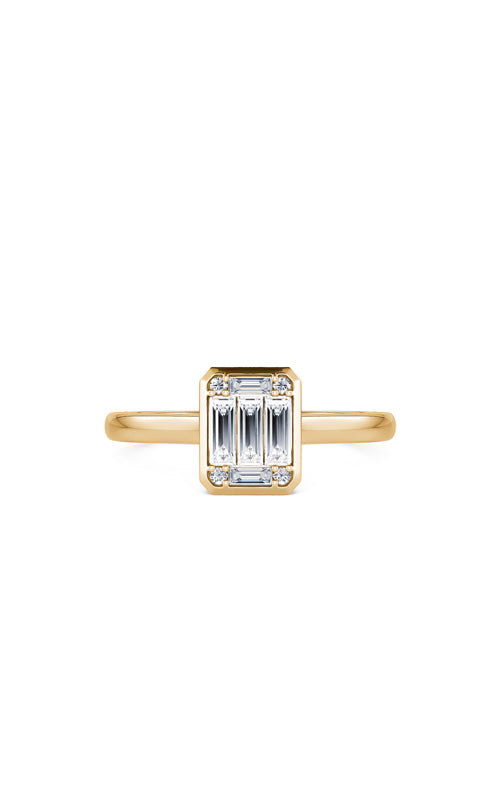Ashleyl Multi Stone Baguette 14K Yellow Gold Engagement Ring
