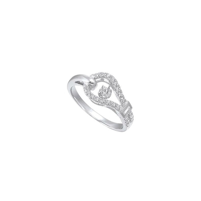 Rhythm of Love 14k White Gold 1/3ctw Diamond Ring RG11000-4WC