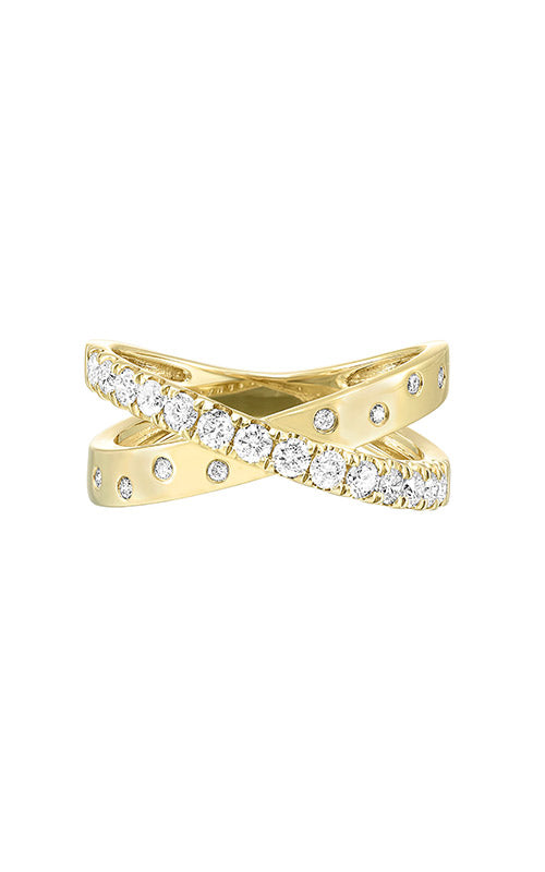 Albert's 14k Yellow Gold .50ctw Diamond X Ring RG11934-4YC