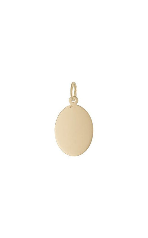 Rembrandt Gold Plated St. Michael Oval Disc Charm