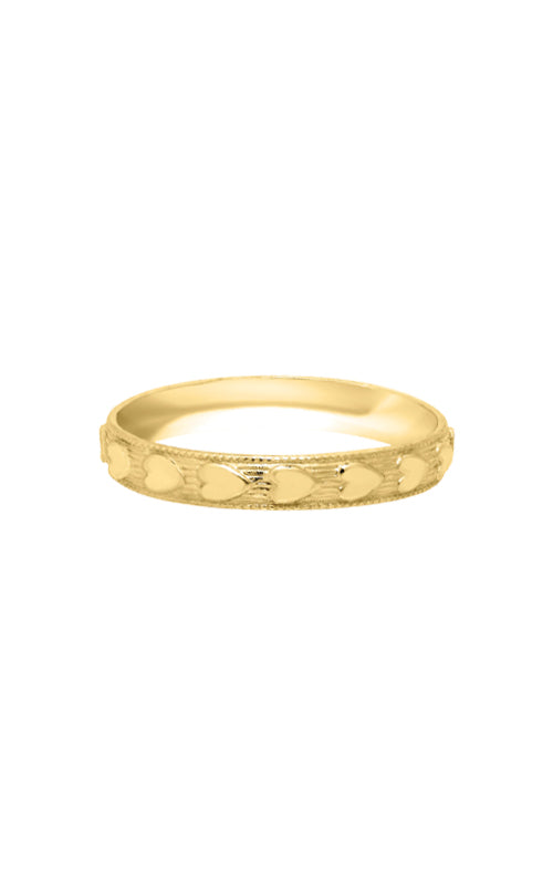 Albert's Kids 10k Yellow Gold Heart Ring SIZE 1 - R398