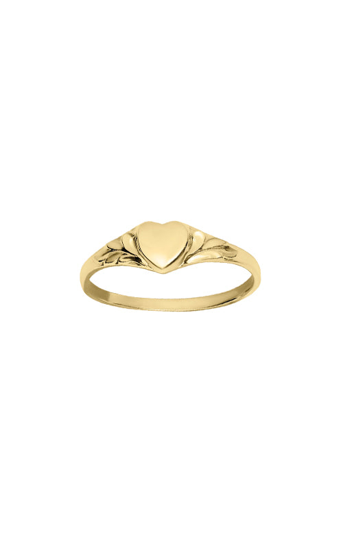 Albert's Kids 10k Yellow Gold Heart Ring - SIZE - 2 - R743