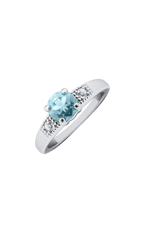 Kids Sidestone 925 Sterling Silver CZ, CZ Ring