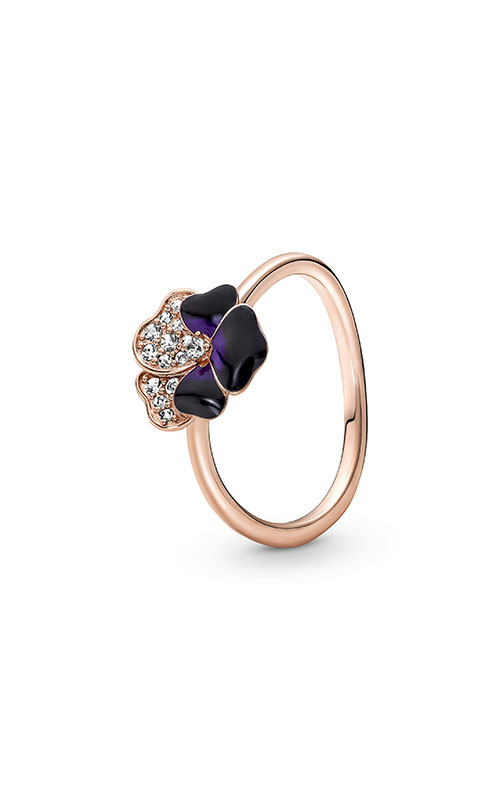 Pandora Deep Purple Pansy Flower Ring 180764C01-48