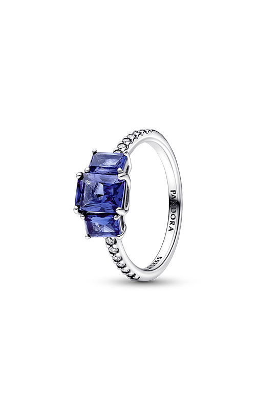 Pandora Three Stone 925 Sterling Silver Ring