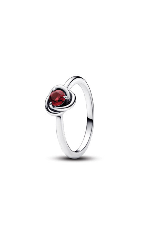 Pandora True Red Eternity Circle Ring 192993C07-52