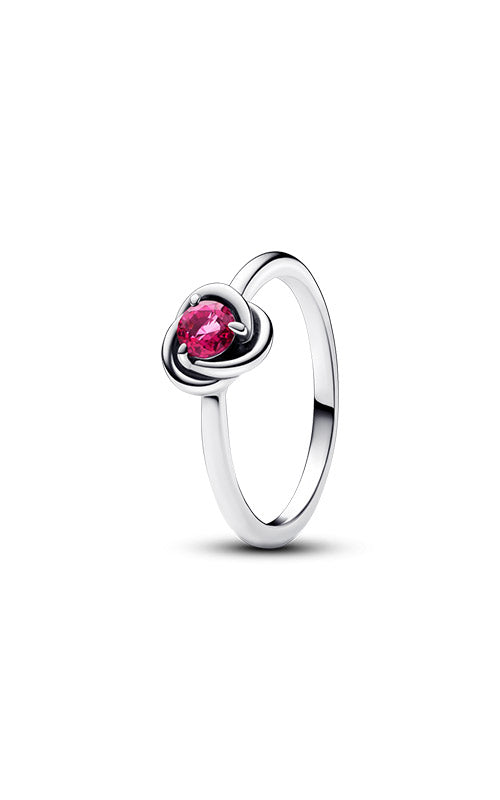 Pandora October Pink Eternity Circle Ring 192993C10-48