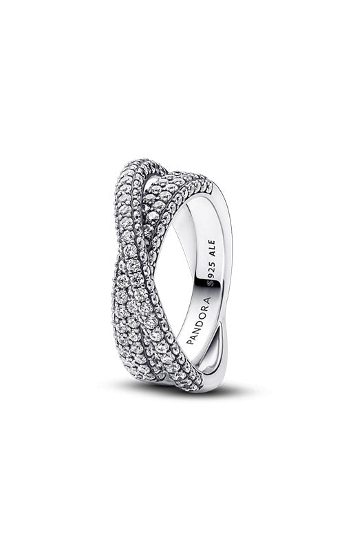 Pandora Timeless Pavé Crossover Dual Band Ring 193022C01-48