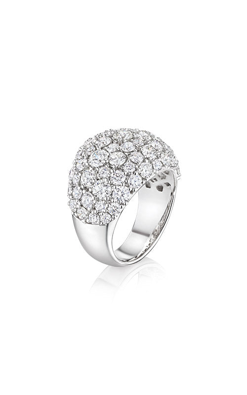 Ashleyl Cocktail Ring 18K White Gold Diamond Ring