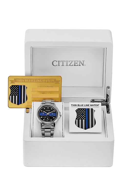 Citizen Ladies Thin Blue Line Watch