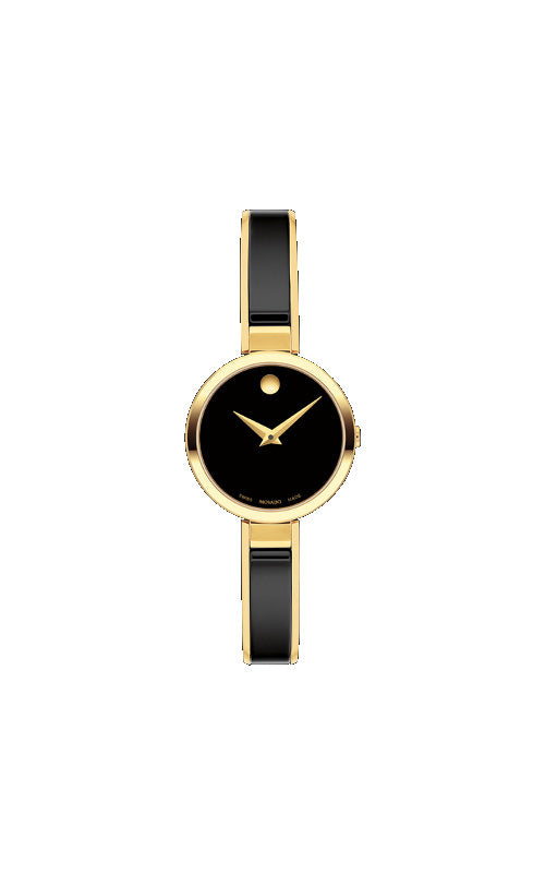 Movado Moda 24mm Goldtone Ladies Watch 0607714