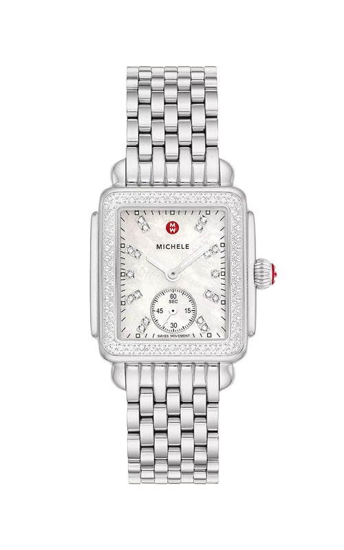MICHELE Deco Mid Diamond Stainless Steel 29mm Watch MWW06V000122