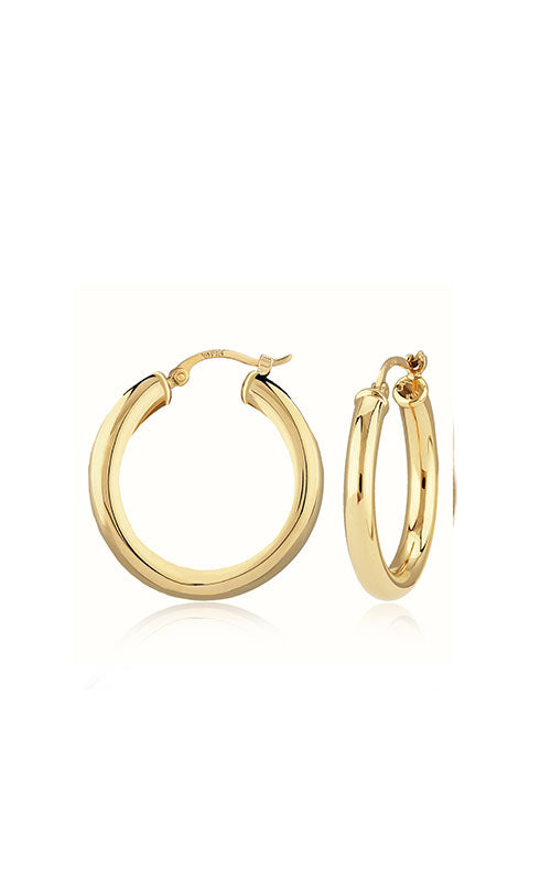 Albert`s 14k Yellow Gold Medium Hoop Earrings 03/312