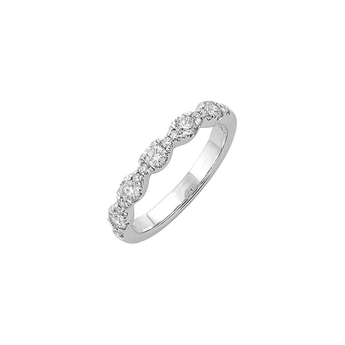 Perfect Love 14k White Gold 1/2ctw Round Wedding Band WBD4291RN200-4WB