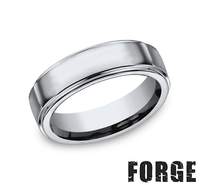 Benchmark Men's Titanium 7MM High Polished Bend 570T10