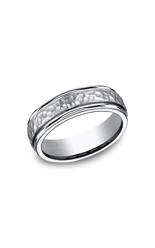 Men's Titanium 7mm Hammered Wedding Band - Size 10 - 67502T10