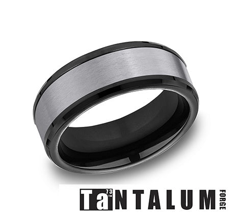 Benchmark Men's Tantalum Wedding Band MWBX10009