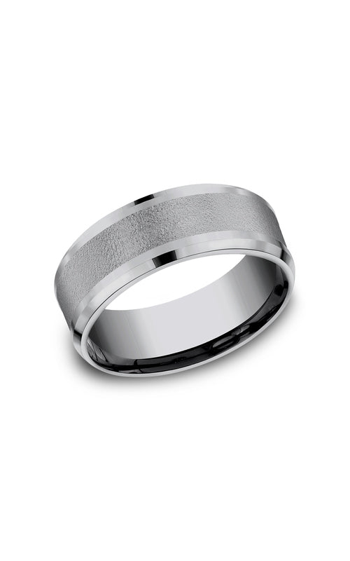 Benchmark Tantalum Men's 8mm Brush Wedding Band - SIZE 9 - CF128034GTA9