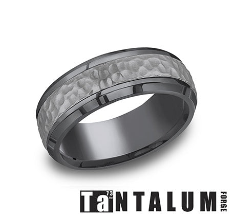 Benchmark Men's Tantalum 7.5MM Hammer Band CF675483TA