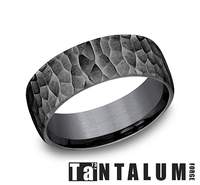 Benchmark Men's Dark 8MM Lite Hammer Band EUCF58591T
