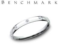 Benchmark 14k Rose Gold 2MM 10 Diamond.10ctw Band LCF120D14K