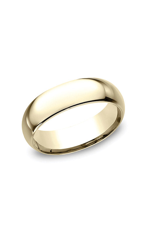 Benchmark Men's and Ladies 14k Yellow Gold 7mm Light Comfort Fit Wedding Band - Size 10 - LCF17014KY10