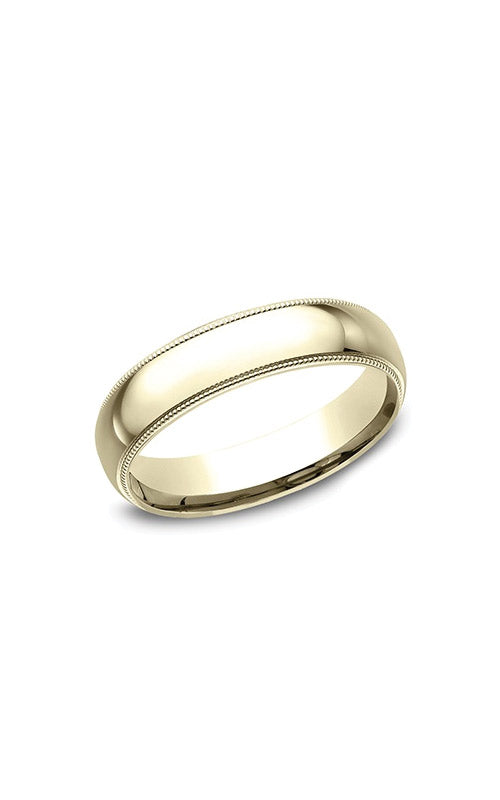 Benchmark Men's and Ladies 14k Yellow Gold 5mm Milgrain Wedding Band - Size 9 - LCF35014KY09
